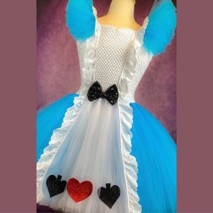 Alice in Wonderland Tulle Costume Dress Size: 18 New Halloween Costume Cosplay
